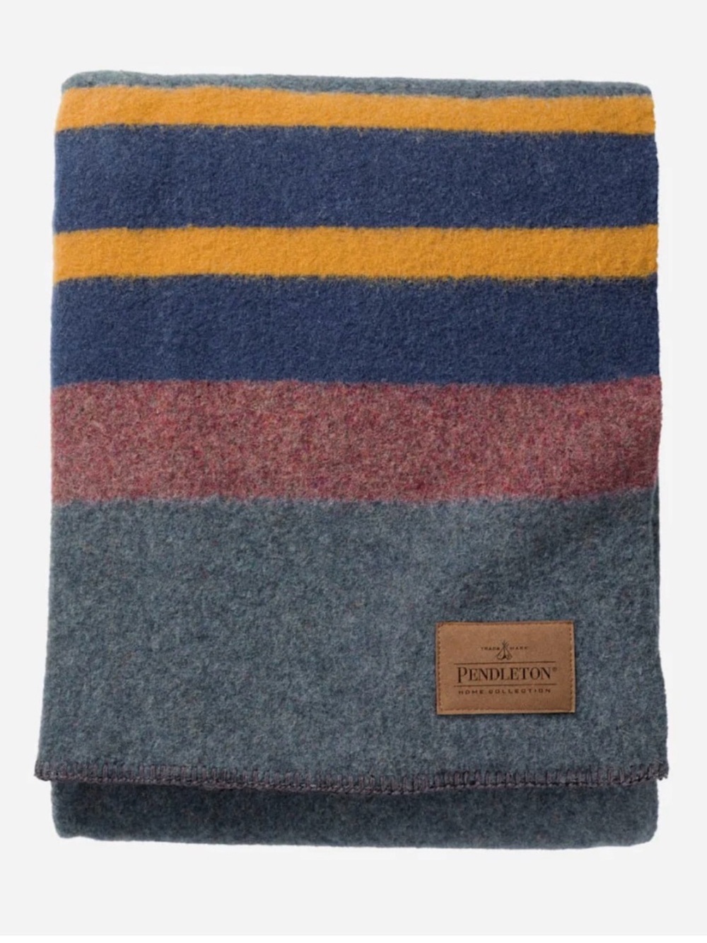 PENDLETON Yakima Camp Blanket - Lake 90 x 90” 86% Wool 14% Cotton NEW WITH TAG
